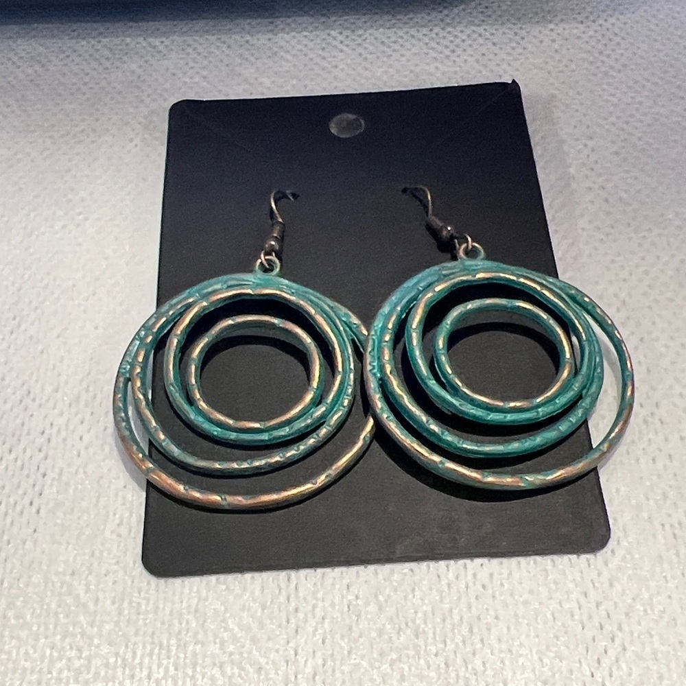 Elegant Turquoise Hoop Earrings